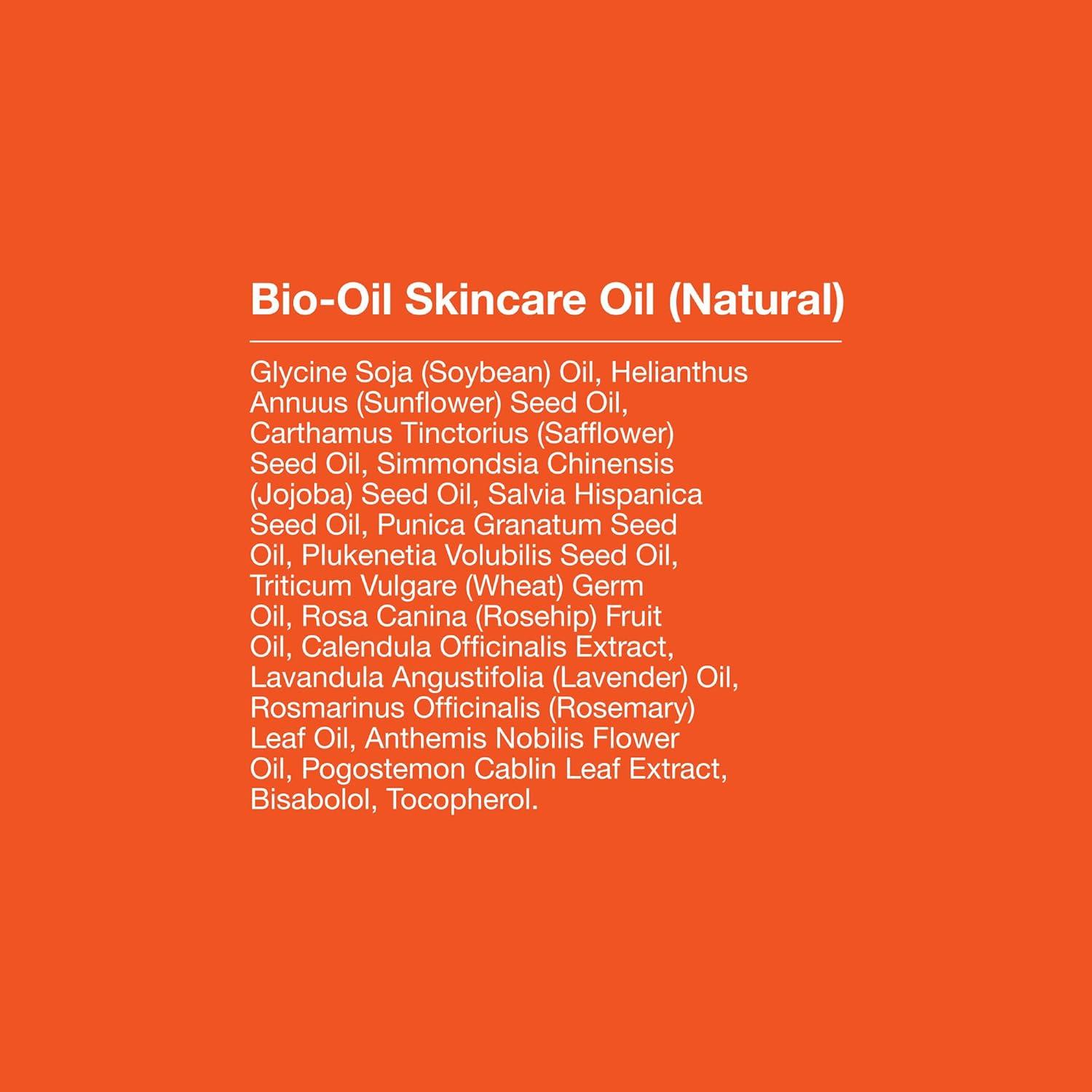 imageBioOil Natural Skincare Oil Serum for Scars and Stretch Marks Face and Body Moisturizer for Dry Skin Hair Oil For All Skin Types 42 Oz67 Fl Oz Pack of 1